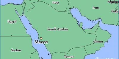 Mapa mesta Mecca